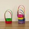 Wickerwise Set of 6 Decorative Baskets in Assorted Colors - Perfect for Easter Egg Hunts, Trick or Treat, Wedding Flower Girl Baskets, Halloween Parties, Christmas Decor, and Thanksgiving Decorations